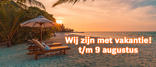 Nijsink Bouwvak 2026 - Wij zijn met vakantie